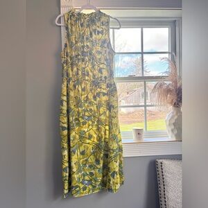 Prologue Yellow and Green Patterned Dress
